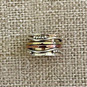 Sterling Sliver Spinner Ring - Size 6